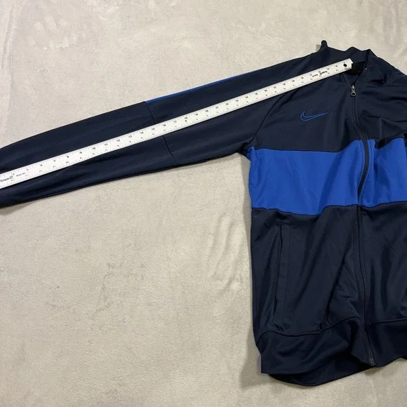 Nike Track Jacket Men's XL Academy 19 Full Zip/Pockets Soccer Blue Y2K Vtg - Picture 9 of 16